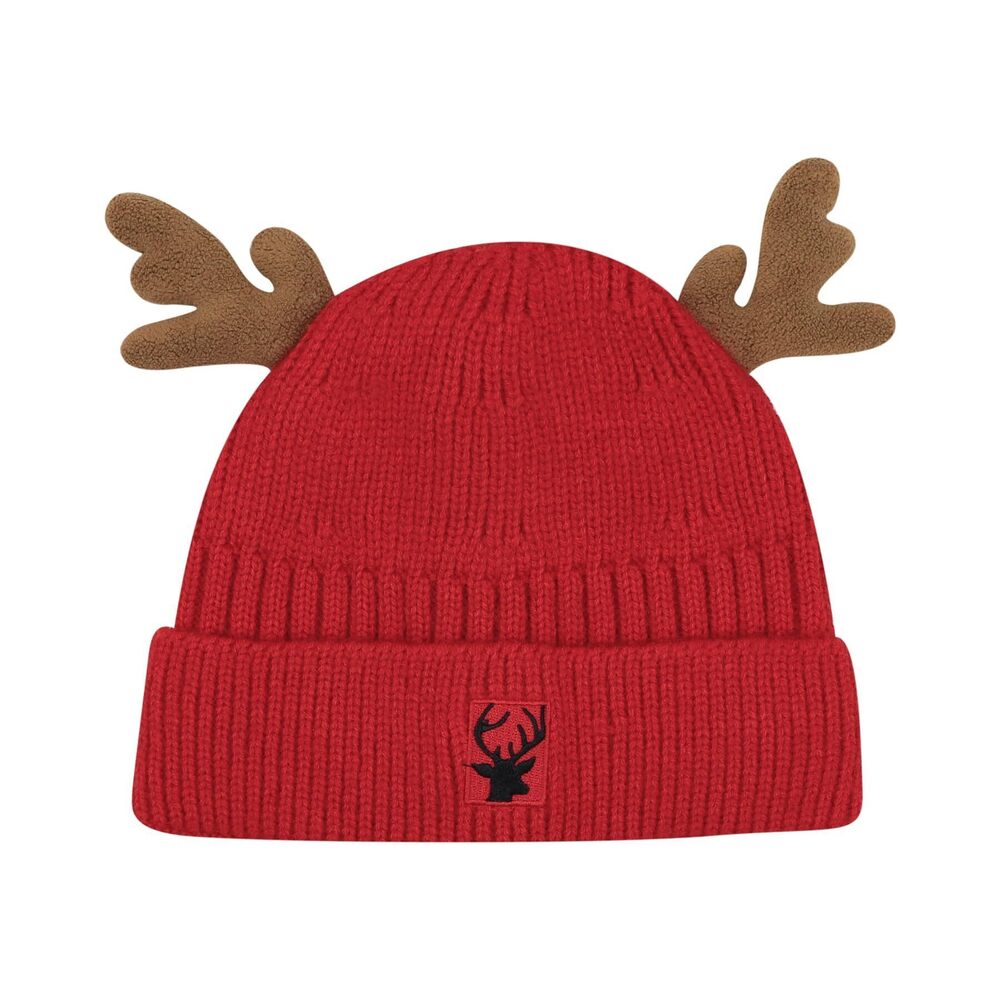 5008 Cute Reindeer Moose Hat Winter Warm Knitted Beanie Cap Fleece Lined